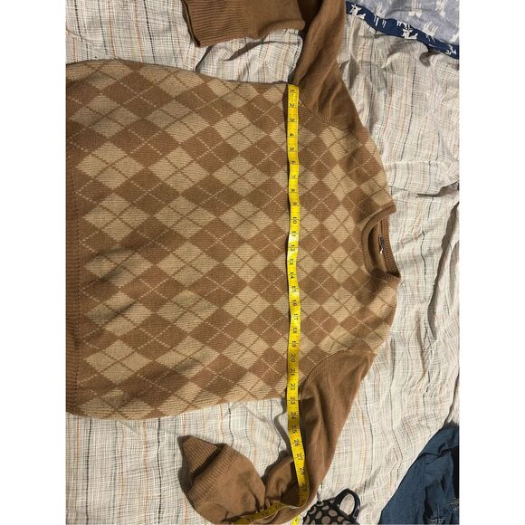 100% Camel Wool Brooks Brothers Vintage Scotland Sweater EUC $39 L see measureme - Picture 3 of 5